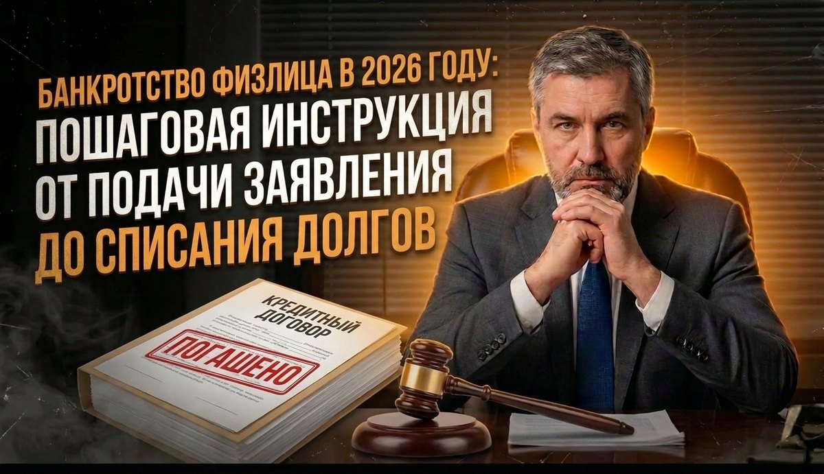 Банкротство физлица в 2026 году: пошаговая инструкция от подачи заявления до списания долгов