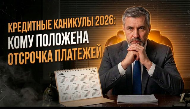 Кредитные каникулы 2026: кому положена отсрочка платежей